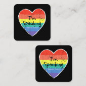 I's Kamala Harris giの副話大統領 スクエア名刺 (正面/裏面)