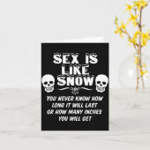 Is Like Snow You Never Know How Long It Will Last カード (黄色い花)