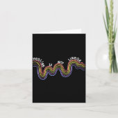 is Not Linear Funny Rainbow Mental Health カード (正面)