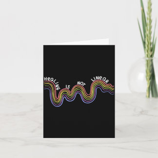 is Not Linear Funny Rainbow Mental Health カード