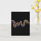 is Not Linear Funny Rainbow Mental Health カード (黄色い花)