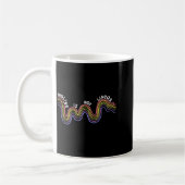 is Not Linear Funny Rainbow Mental Health コーヒーマグカップ (左)