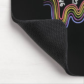 is Not Linear Funny Rainbow Mental Health マウスパッド (コーナー)