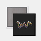 is Not Linear Funny Rainbow Mental Health マグネット (正面/裏面)