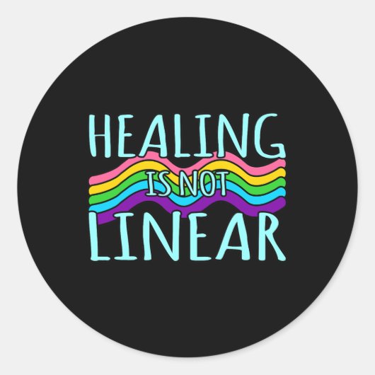 Is Not Linear Mental Health認識度 ラウンドシール (正面)