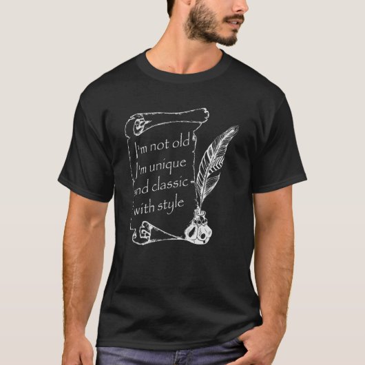 I'S Not Old、Incのペン書クラシックき込み紙とI'M O Pen Writeen Tシャツ (正面)