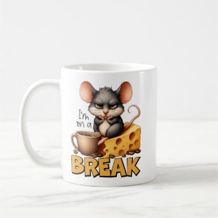 「I's on a Break」マウスデザイン コーヒーマグカップ