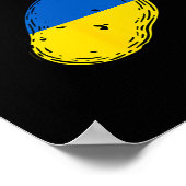 Is Potato Funny Joke Blue And Yellow Potato  ポスター (角)