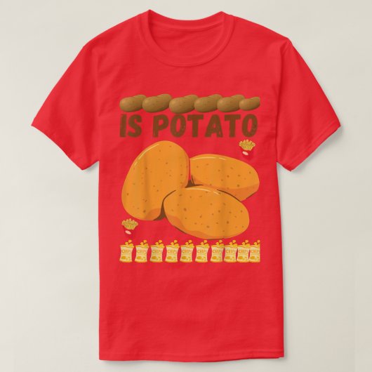 Is Potato Human Costume Potato Kids Boys Men Gifts Tシャツ (デザイン正面)