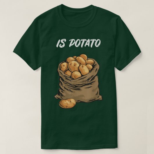 Is PotatoAs Seen On Late Night Television Funny Jo Tシャツ (デザイン正面)