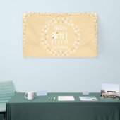 Is She Onederfulイエローデイジー誕生日バナー 横断幕 (トレードショー)