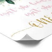 Is She Onederful Bohoフローラファースト誕生日 ポスター (角)