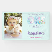 Is She ONEderful Girls 1st Birthdayパーティー 横断幕 (横)