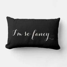 I's so -ファンシー Black & White Pillow ランバークッション