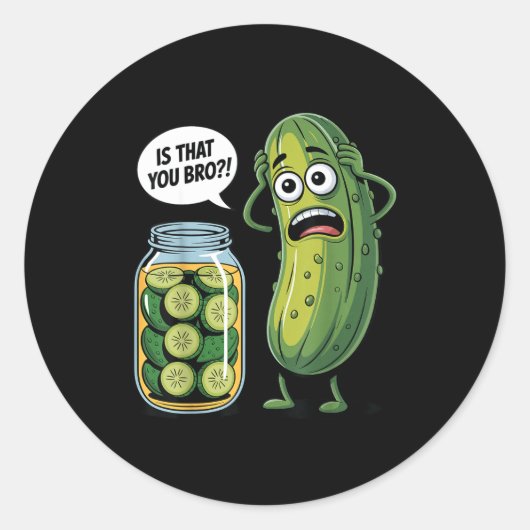Is That You Bro_ Humorous Ckle Lovers Funny Cuber ラウンドシール (正面)