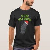 Is This Jolly Enough Black Cat Christmas Light Xma Tシャツ (正面)