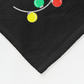 Is This Jolly Enough Funny Black Cat Christmas Tre フリースブランケット (角)