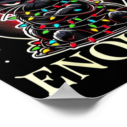 Is This Jolly Enough Funny Cat Christmas Meme  ポスター (角)