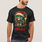 Is This Jolly Enough_ Funny Cat For Christmas Sarc Tシャツ (正面)