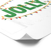 Is This Jolly Enough Funny Christmas Tree Lights H ポスター (角)