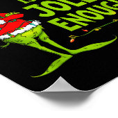 Is This Jolly Enough Funny Christmas Tree Lights H ポスター (角)