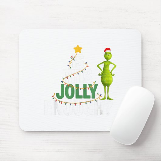 Is This Jolly Enough Funny Christmas Tree Lights H マウスパッド (マウス)
