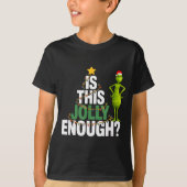 Is This Jolly Enough Funny Christmas Tree Lights H Tシャツ (正面)