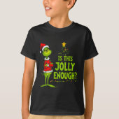 Is This Jolly Enough Funny Christmas Tree Lights H Tシャツ (正面)