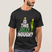 Is This Jolly Enough Funny Christmas Tree Lights H Tシャツ (正面)