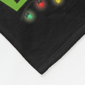 Is This Jolly Enough,green Christmas Tree Light Me フリースブランケット (角)