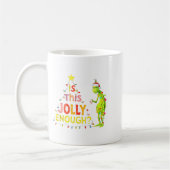 Is This Jolly Enough Green Funny Merry Christmas T コーヒーマグカップ (左)