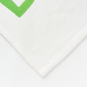 Is This Jolly Enough Green Merry Christmas Tree Li フリースブランケット (角)