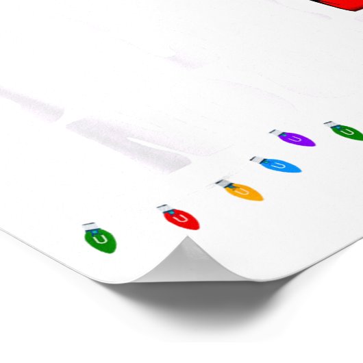 Is This Jolly Enough Green Merry Christmas Tree Li ポスター (角)