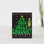 Is This Jolly Enough Merry Christmas Tree Lights F カード (正面)