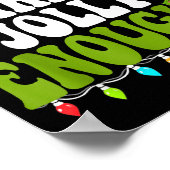 Is This Jolly Enough Merry Christmas Tree Lights F ポスター (角)