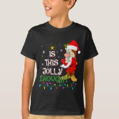 Is This Jolly Enough Mpy Elf Pajama Christmas Ligh Tシャツ (正面)