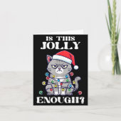 Is This Jolly Enough Tangled Christmas Cat  カード (正面)