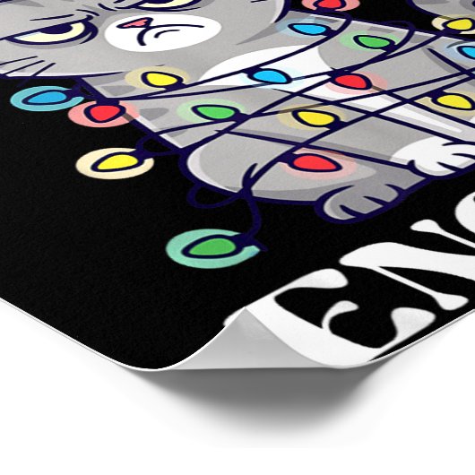 Is This Jolly Enough Tangled Christmas Cat  ポスター (角)