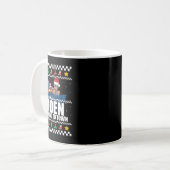 Is To Town来醜いクリスマスセーターミーム コーヒーマグカップ (正面左)