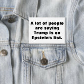 Is Trump on Epstein's list? Button 缶バッジ (インサイチュ)