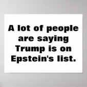 Is Trump on Epstein's list? Poster ポスター (正面)