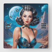 I's Vacation AI Concept Art by Xzendor7 スクエア壁時計 (正面)