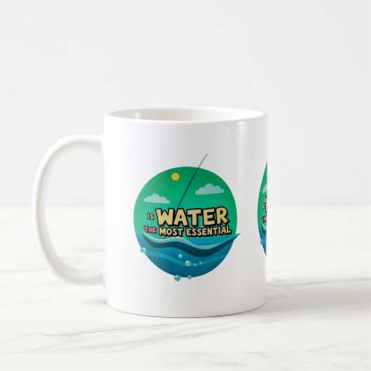 Is Water the Most Essential Resource コーヒーマグカップ (左)