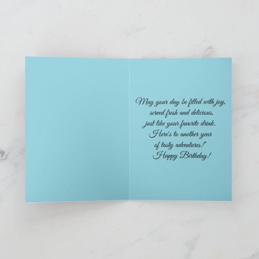 Is Water the Most Essential Resource Birthday カード (内部)