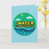 Is Water the Most Essential Resource Birthday カード (黄色い花)