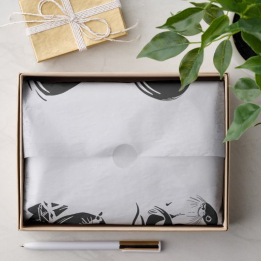 Is Wild Grace – Otter in Motion Minimalist Design 薄葉紙 (ギフト)