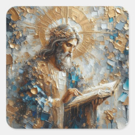 Is Your Name Here - Jesus Series Art Collection スクエアシール