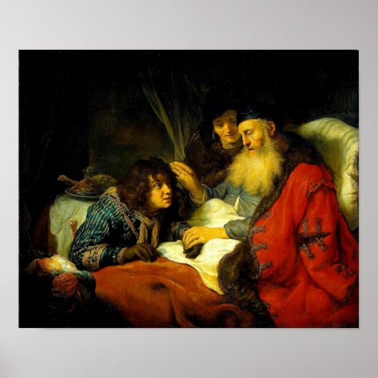 Isaac Blesses Jacob instead of Esau (Gen 27: 1-38) ポスター (正面)