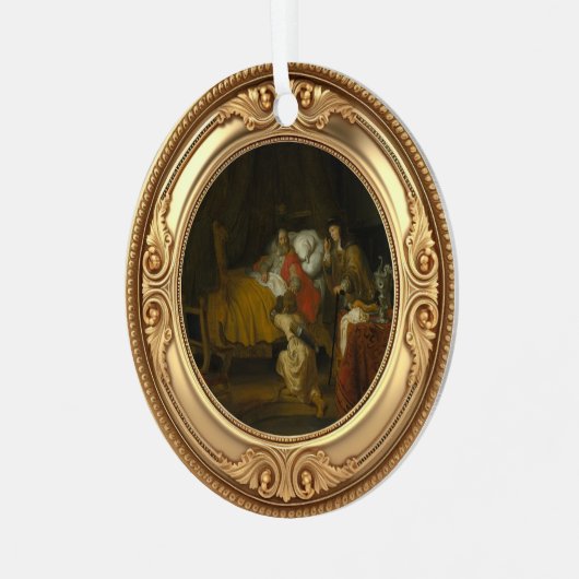 Isaac Blessing Jacob Advent Jesse Tree メタルオーナメント (正面左)