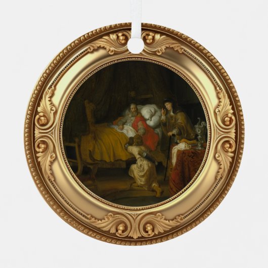 Isaac Blessing Jacob Advent Jesse Tree メタルオーナメント (正面)